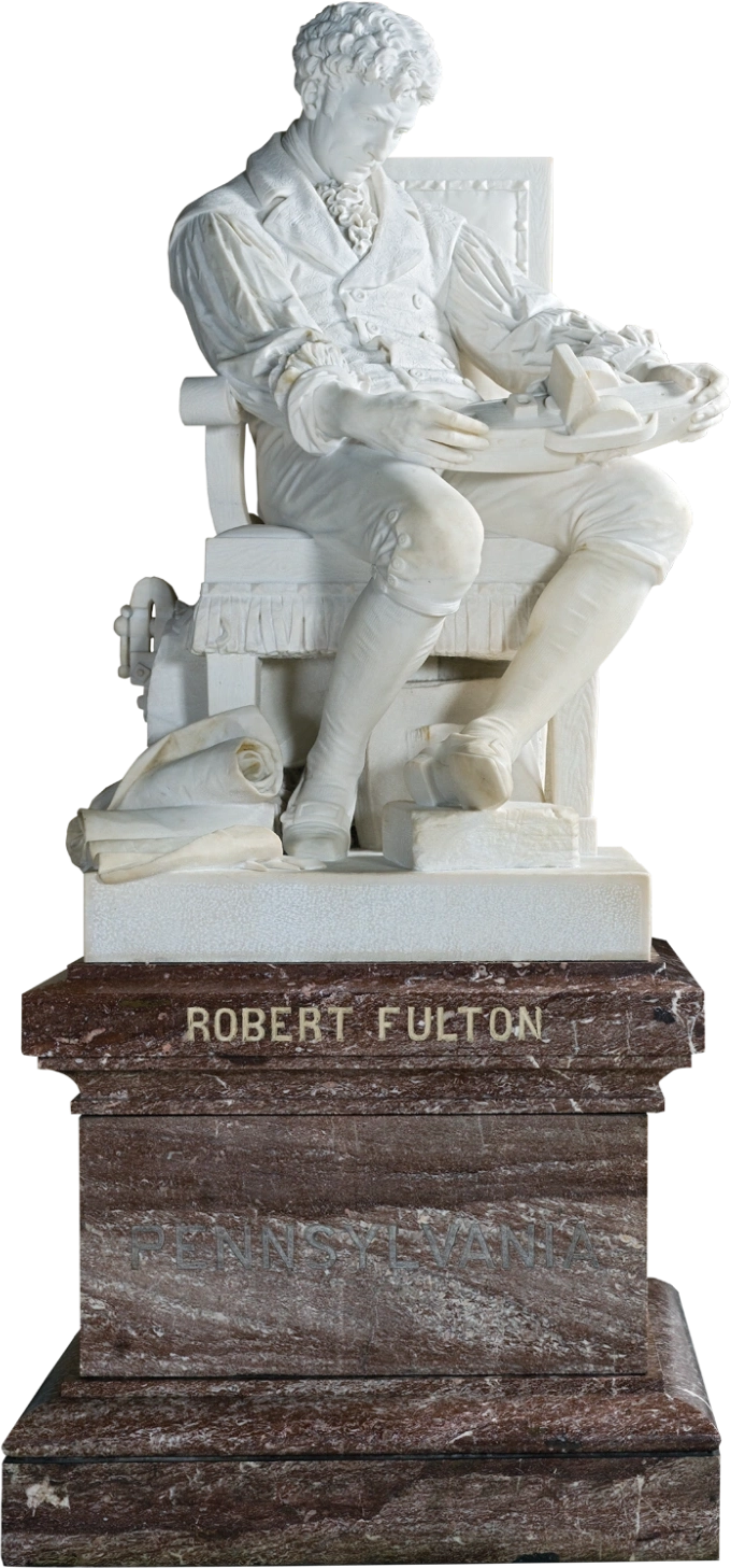 A statue of Robert Fulton