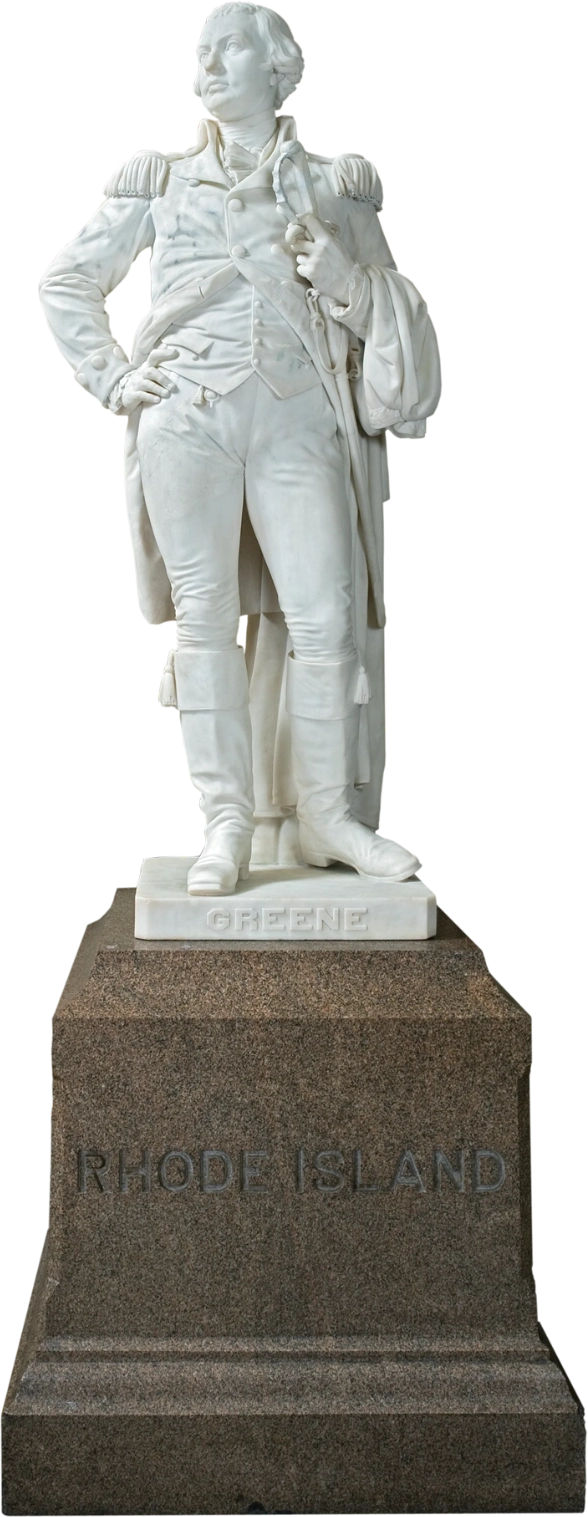 A statue of Nathanael Greene