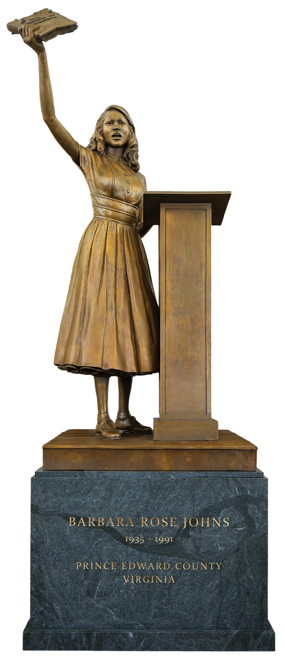 A statue of Barbara Rose Johns