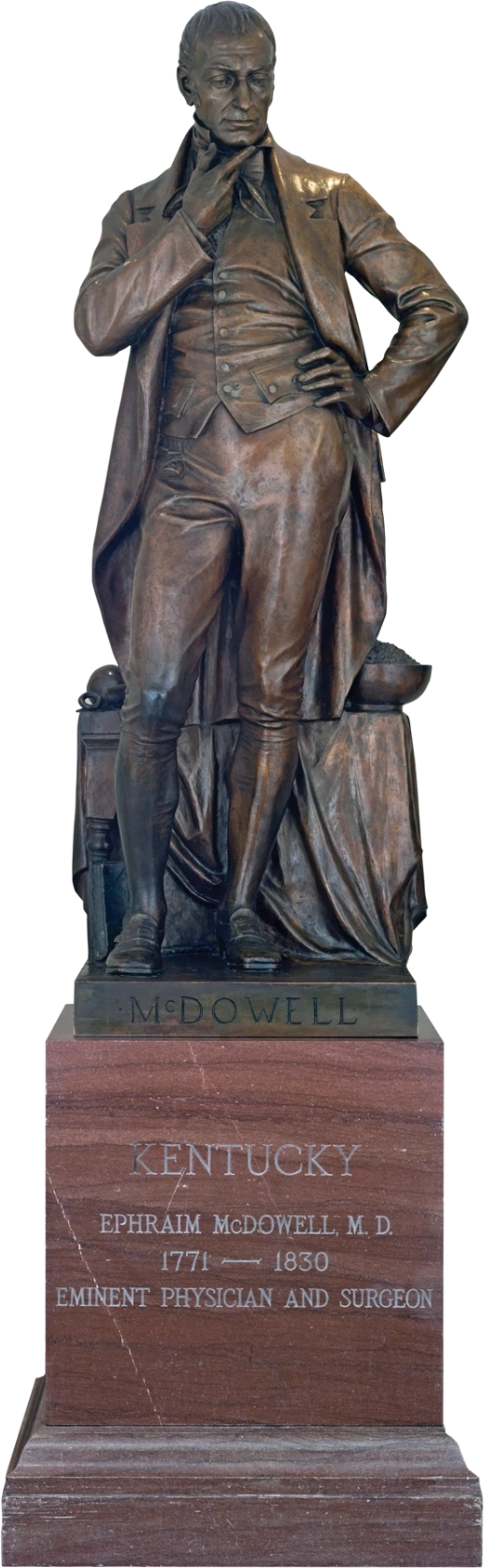 A statue of Ephraim McDowell