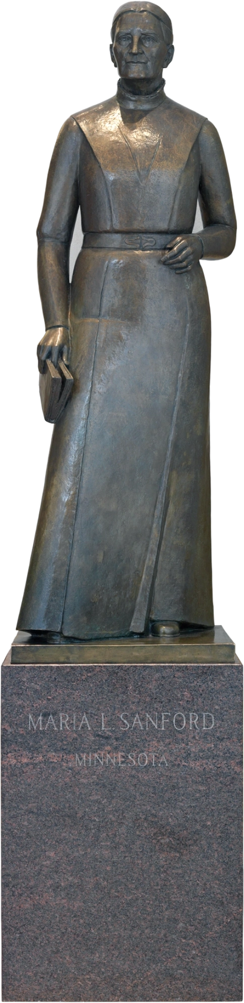 A statue of Maria L. Sanford
