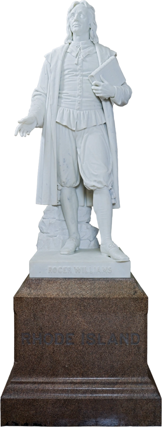 A statue of Roger Williams