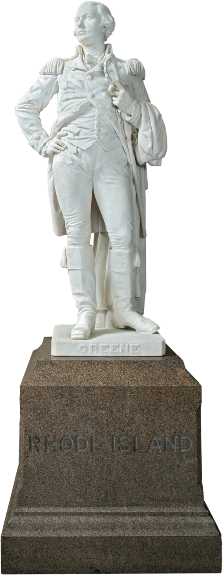 A statue of Nathanael Greene