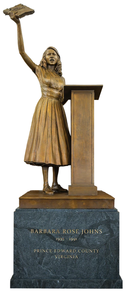 A statue of Barbara Rose Johns