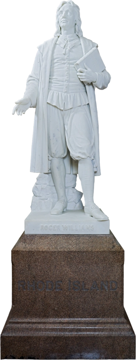 A statue of Roger Williams