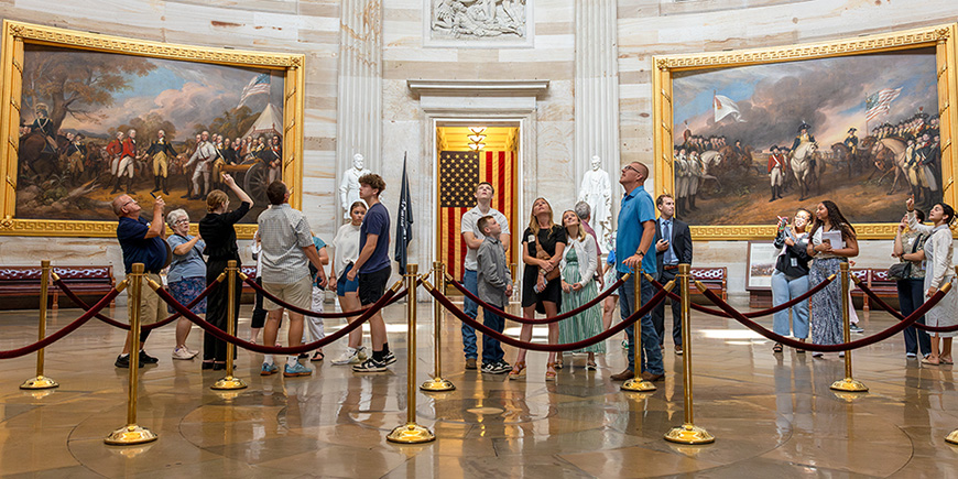 People in the Rotunda.