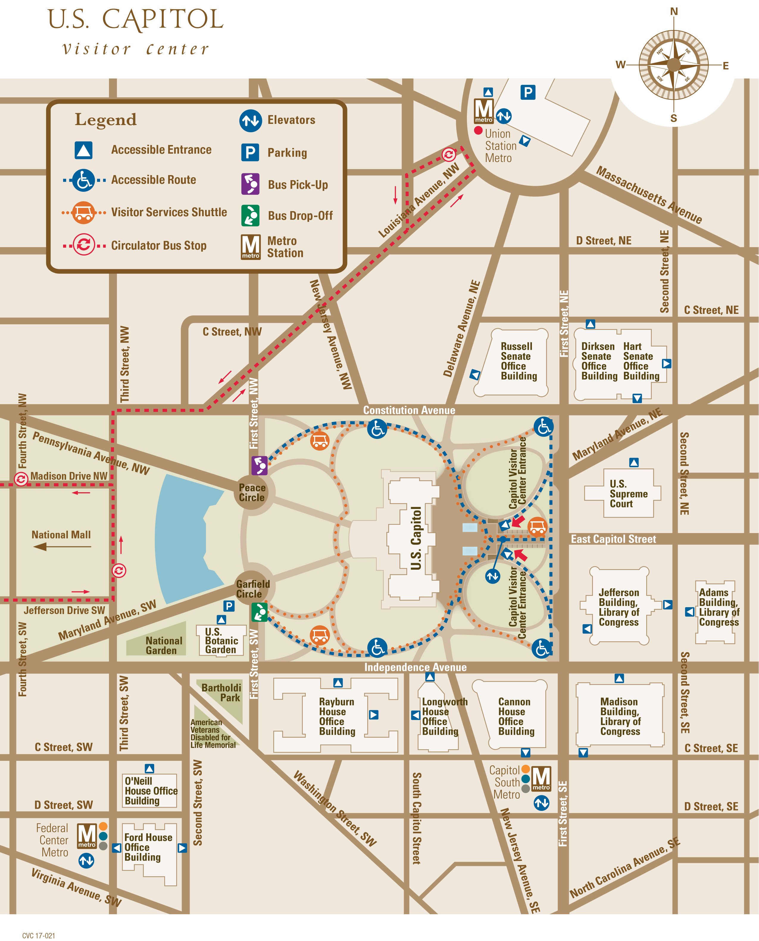 US Capitol Map 