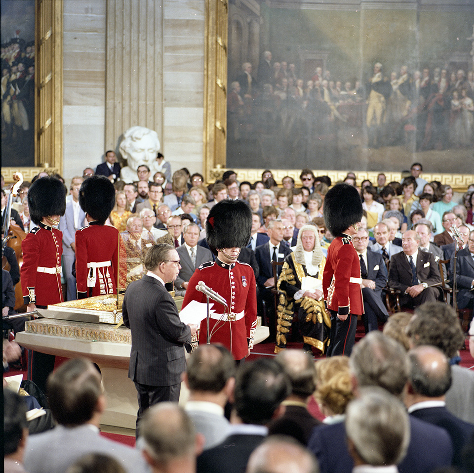 British Parliament and others in the Capitol Rotunda.