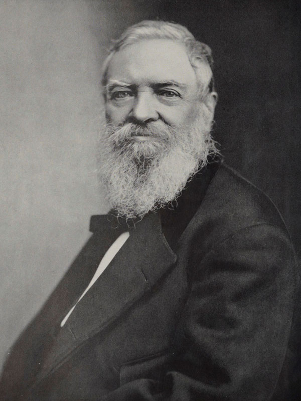 black and white portrait of Constantino Brumidi