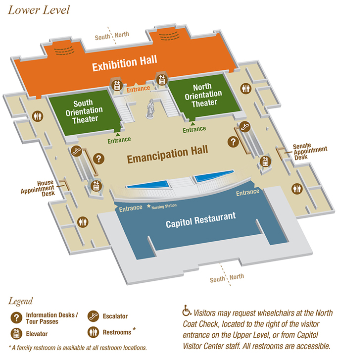 Map of lower level