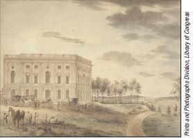 Watercolor View of the Capitol, by William Birch, circa 1800