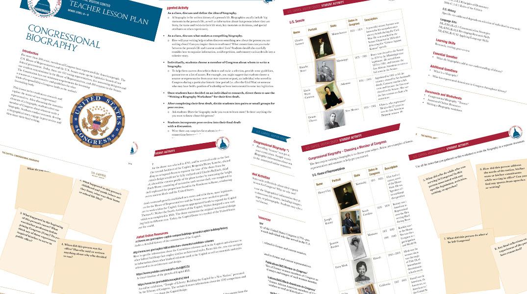 Congressional Bio collage