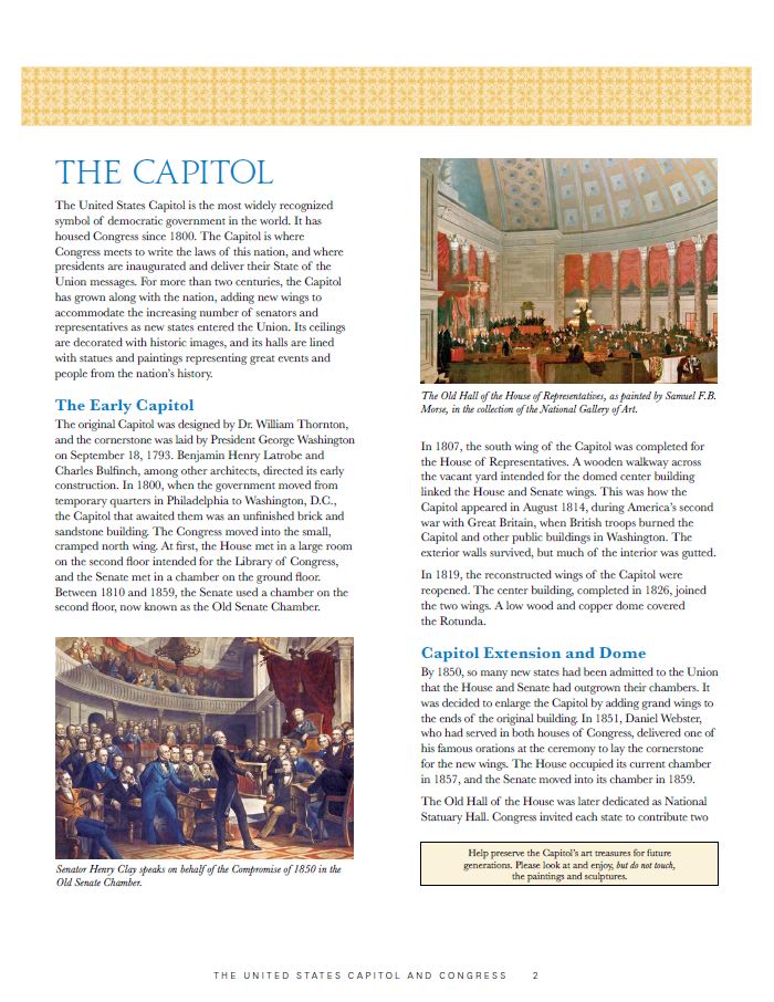 Capitol brochure page image