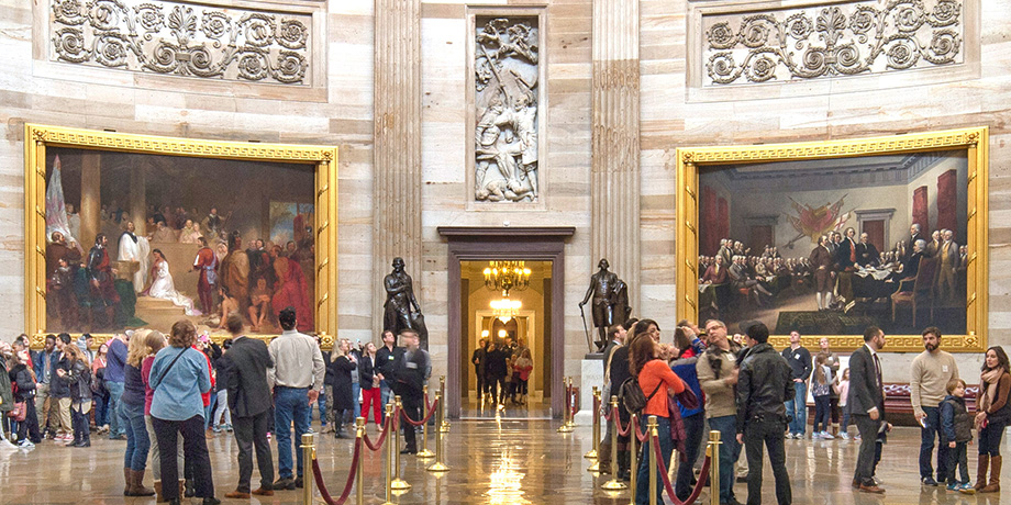 People in Statuary Hall