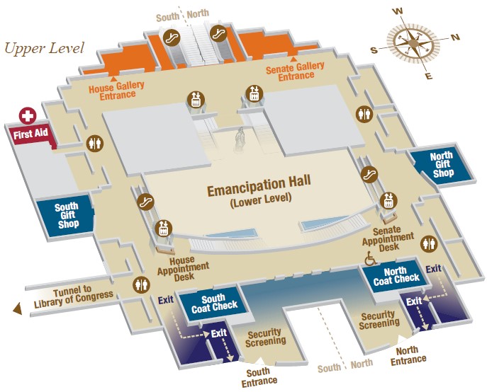 Upper level map