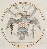 Proposed Design of The Great Seal of the United States by Charles Thomson, 1782.