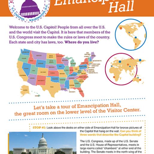 Student Tour of Emancipation Hall cover page