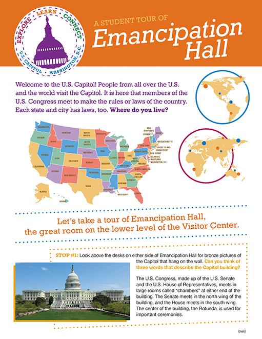 Student Tour of Emancipation Hall cover page