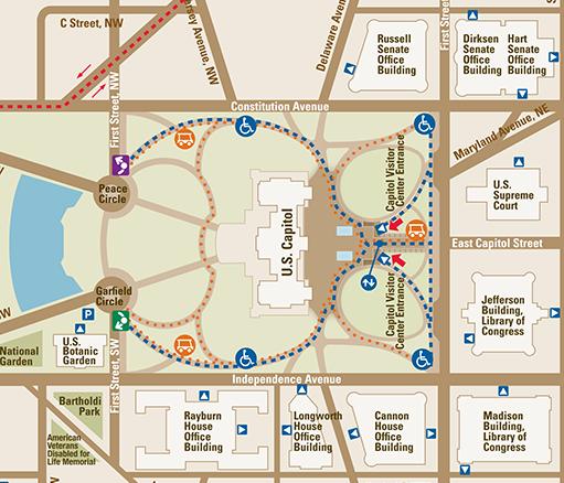 Map of Capitol Grounds