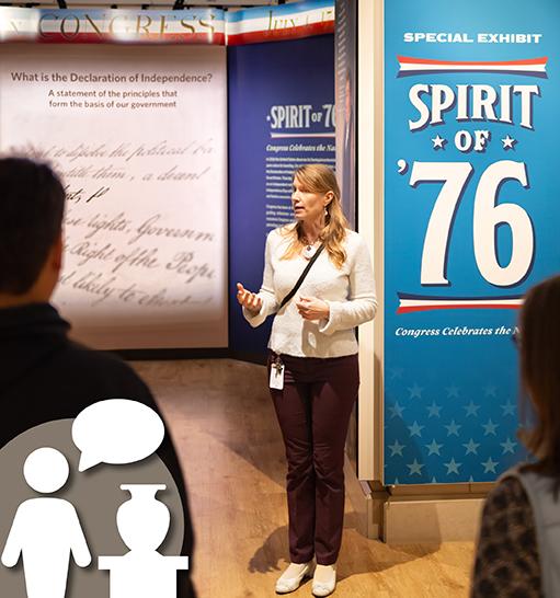 Curator talk graphic