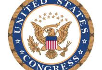 unofficial seal of the United States Congress, featuring an eagle clutching a set of three arrows and a single olive branch in its talons, surrounded by the words “United States Congress”