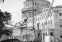 in-progress construction of the U.S. Capitol
