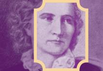 purple tinted portrait of Anne Whitney