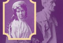 purple tinted portrait of Vinnie Ream