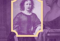 purple tinted portrait of Elisabet Ney