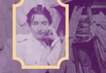 purple tinted portrait of Helen Farnsworth Mears