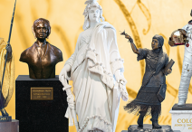 collage of statues featured in the Who Are The People app