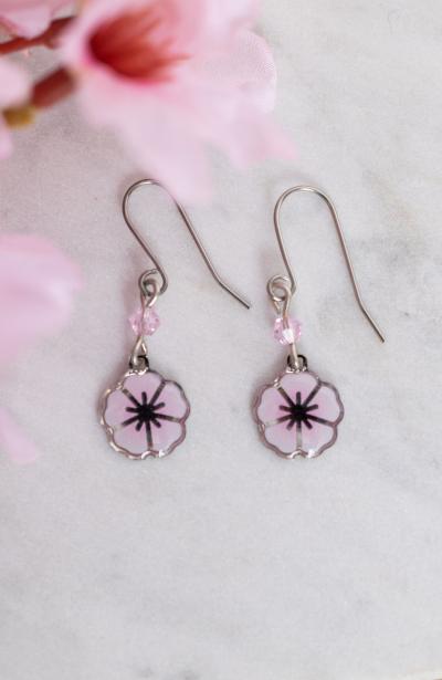 Cherry Blossom Drop Earrings