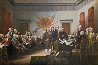 The Declaration of Independence, oil painting by John Trumbull, 1818